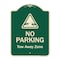 Signmission Designer Series-No Parking Tow Away Zone With Graphic, 24" x 18", G-1824-9815 A-DES-G-1824-9815 - alternate 1